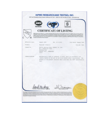 ISO Certificate