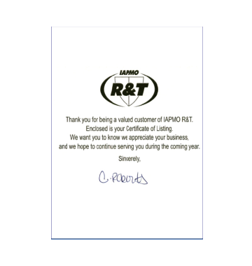 ISO Certificate